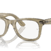 Ray-Ban 0RX4340V - Wayfarer Ease 8381 - Photo Striped Grey