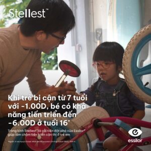 Essilor Stellest 1.59 – Kiểm Soát Tiến Triển Cận Thị Trẻ Em