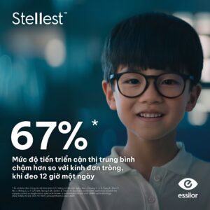 Essilor Stellest 1.59 – Kiểm Soát Tiến Triển Cận Thị Trẻ Em